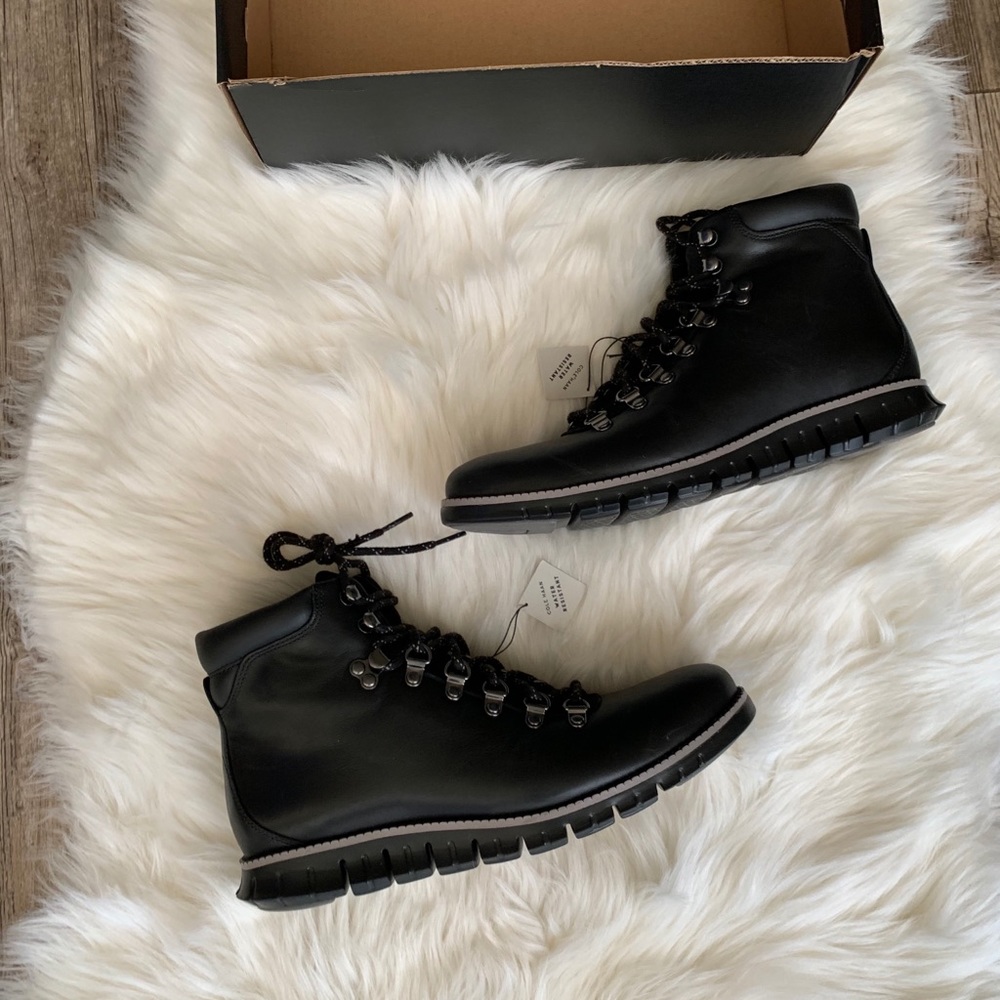 Cold Haan Zero grand Hiker boots black NEW!